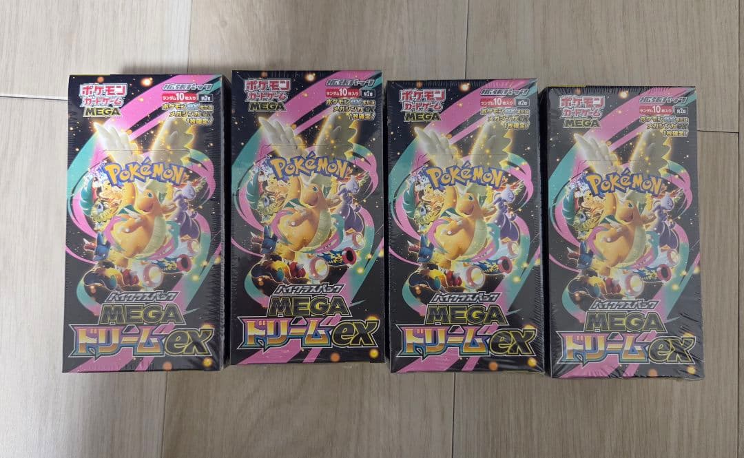 ポケモンカード　MEGAドリームex　シュリンク付き　4box