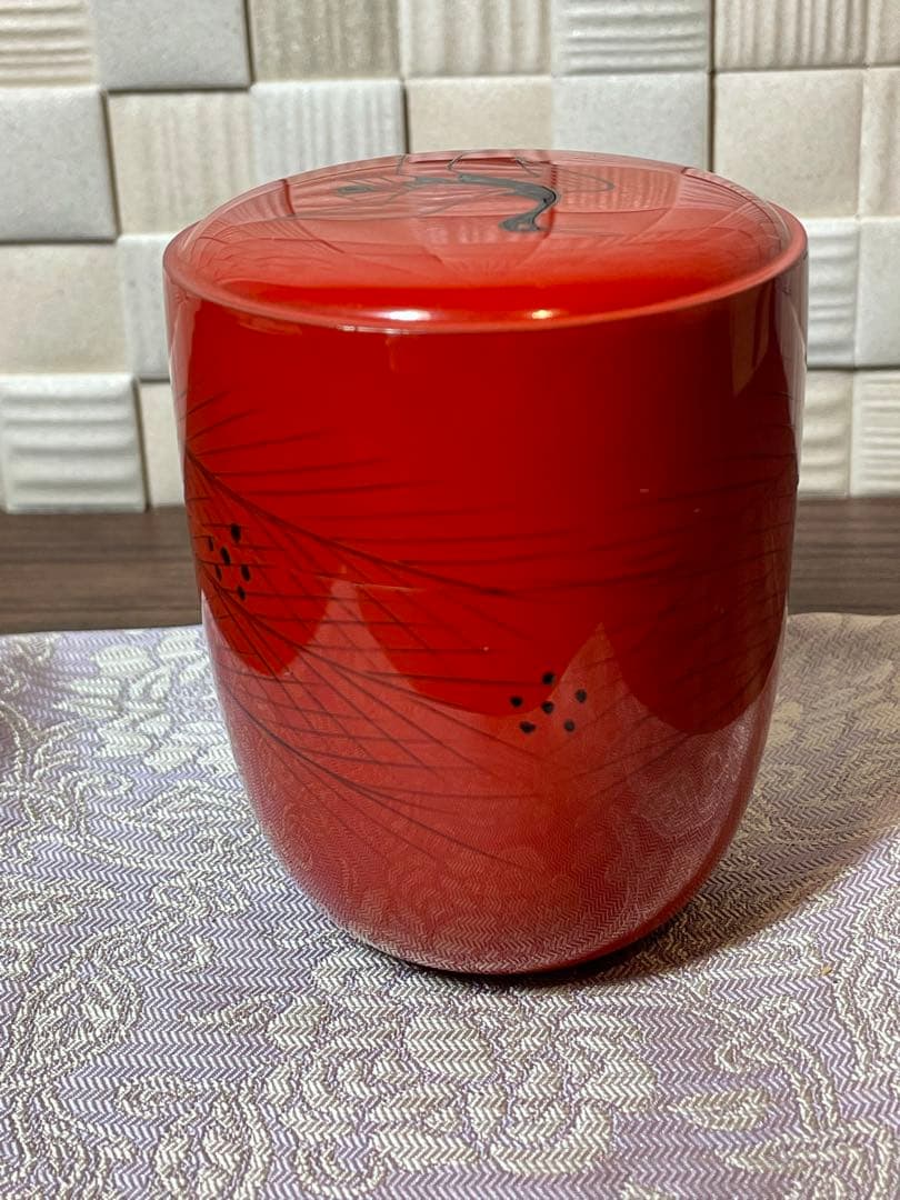 【茶道】喜峰　玄々斎好　曙棗