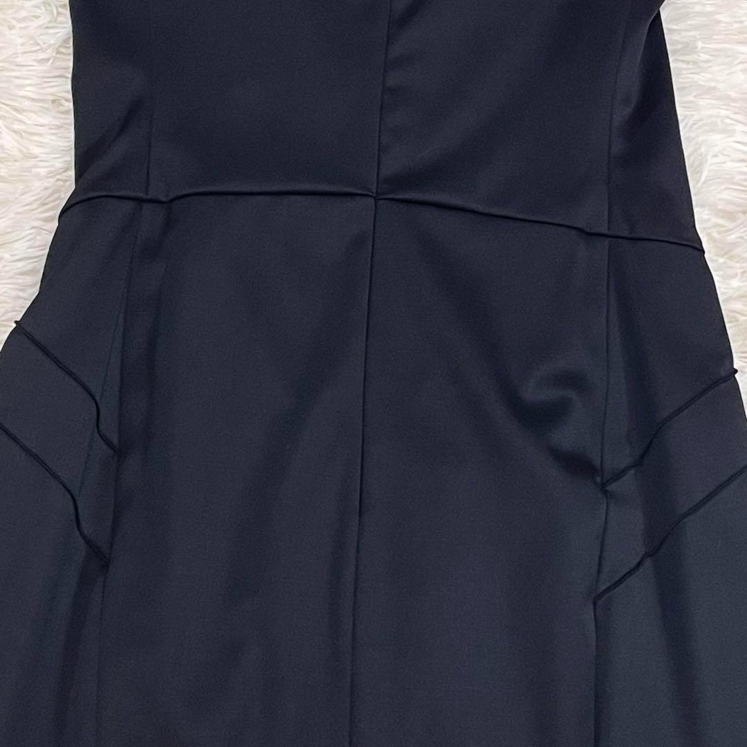 CELINE ノースリーブ ロングワンピース ピンタック ウール S フランス製