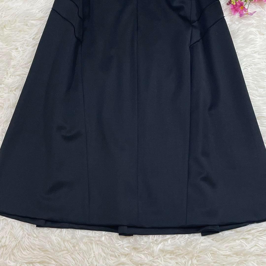 CELINE ノースリーブ ロングワンピース ピンタック ウール S フランス製