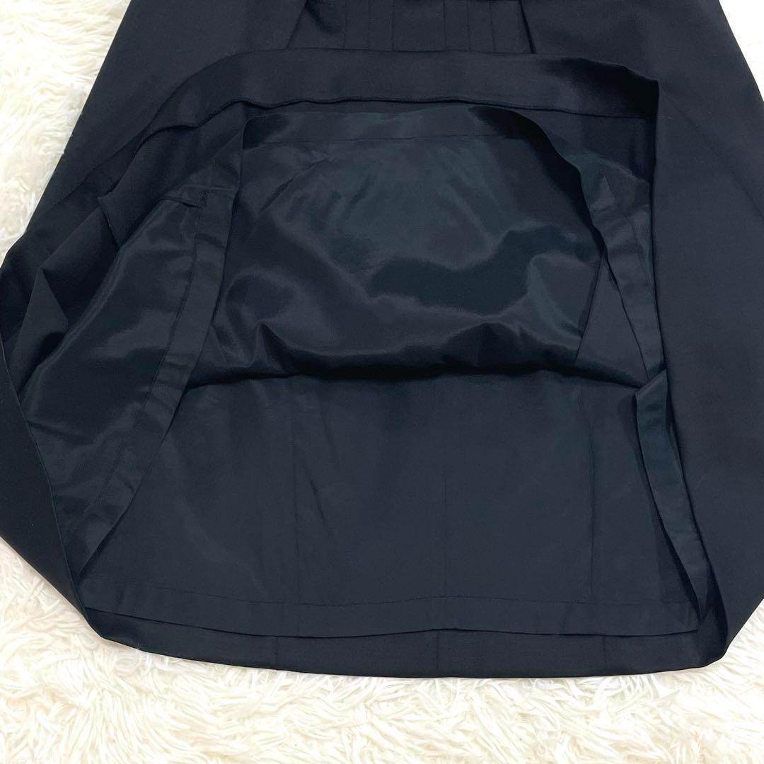 CELINE ノースリーブ ロングワンピース ピンタック ウール S フランス製