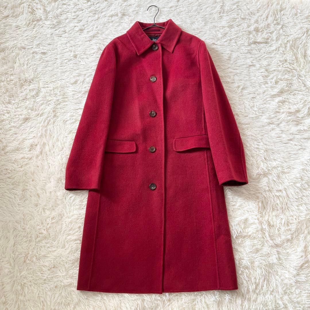 バーバリーロンドン カシミヤ チェスターコート チェック　40