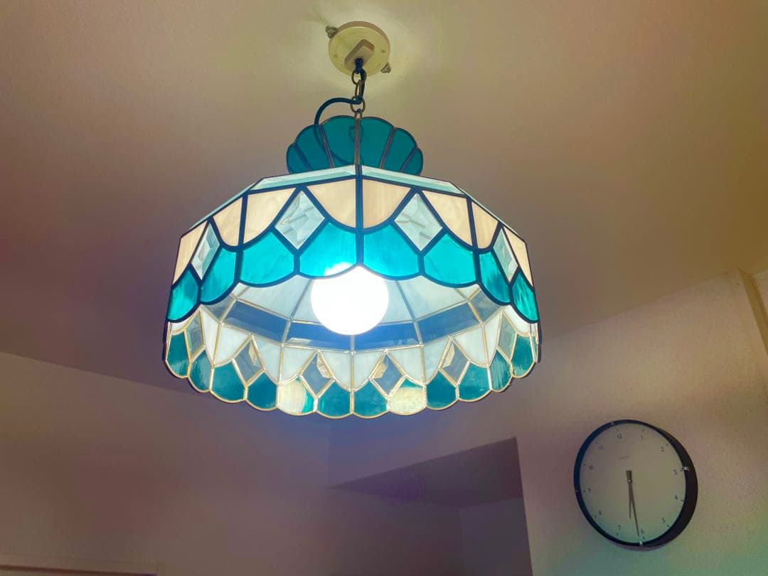 ヴィンテージ　シーリングライト ステンドグラス　天井照明　レトロ　アンティーク