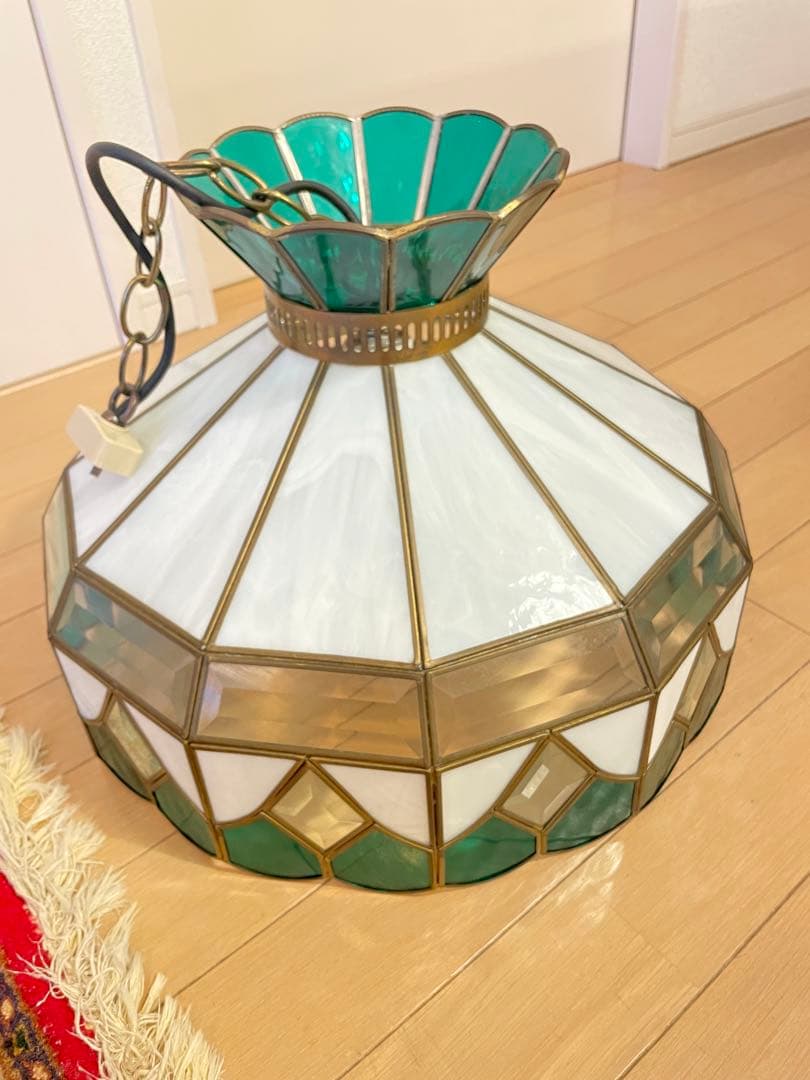 ヴィンテージ　シーリングライト ステンドグラス　天井照明　レトロ　アンティーク