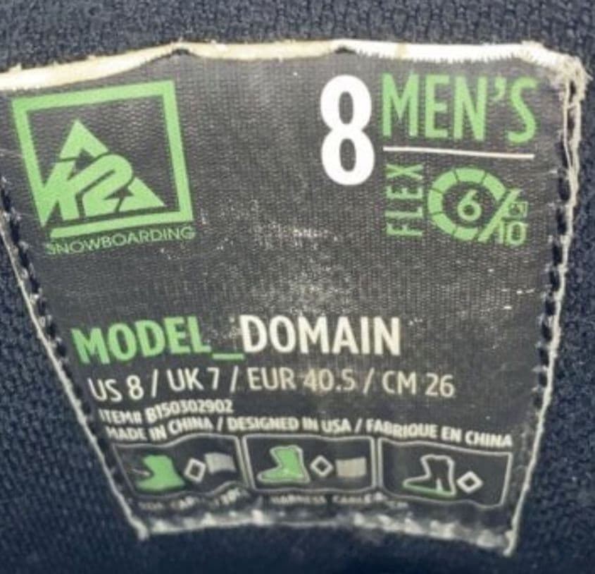 K2 DOMAIN スノボブーツ 26.0 ダブルBoa フリースタイル