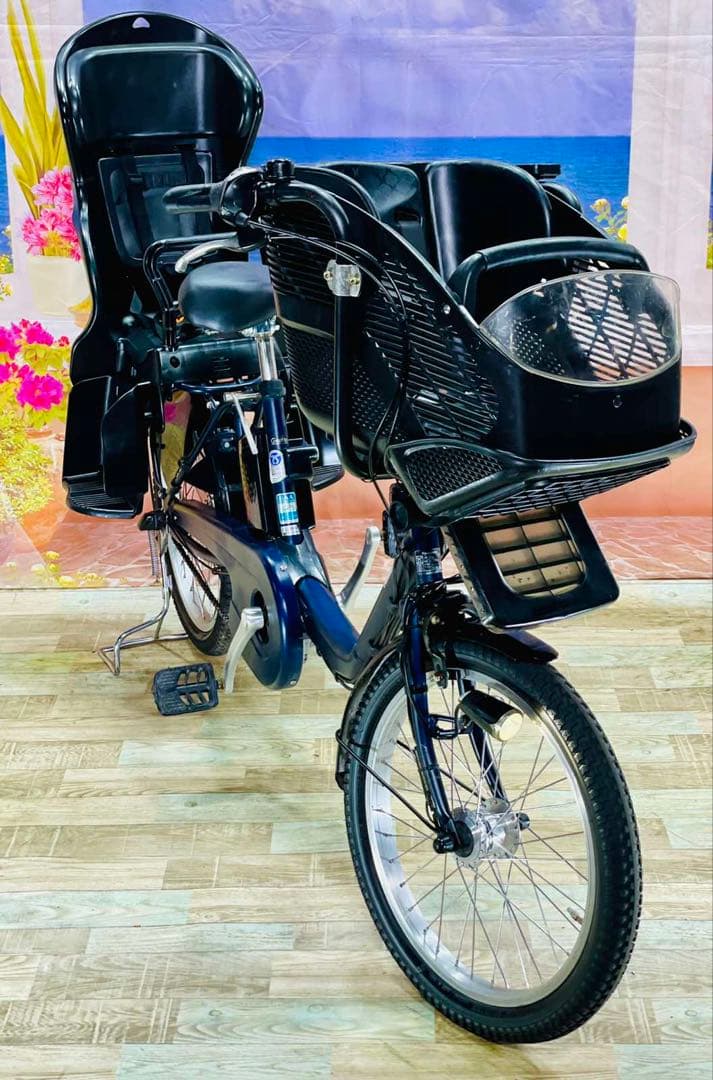 パナソニックギュット⭐️12AH！子供乗せ電動アシスト自転車Y2729
