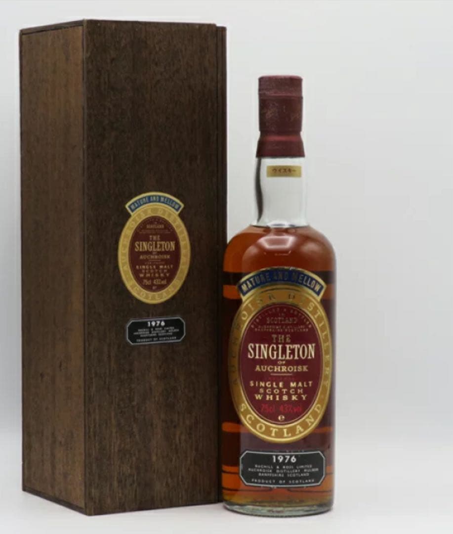 【レトロ】シングルトン　1976 43度 750ml 正規品 （専用木箱入）