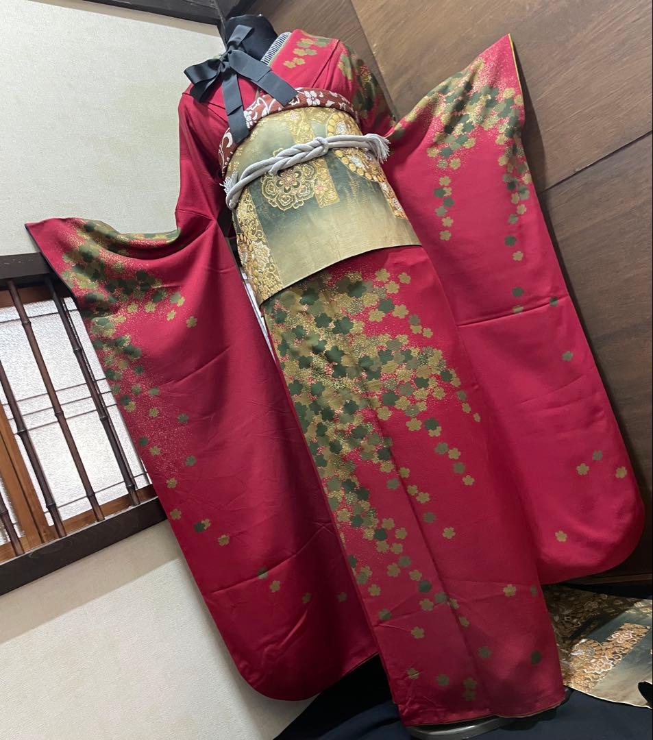 振袖フルセット6点サイズM〜L正絹西陣袋帯売り切り終了