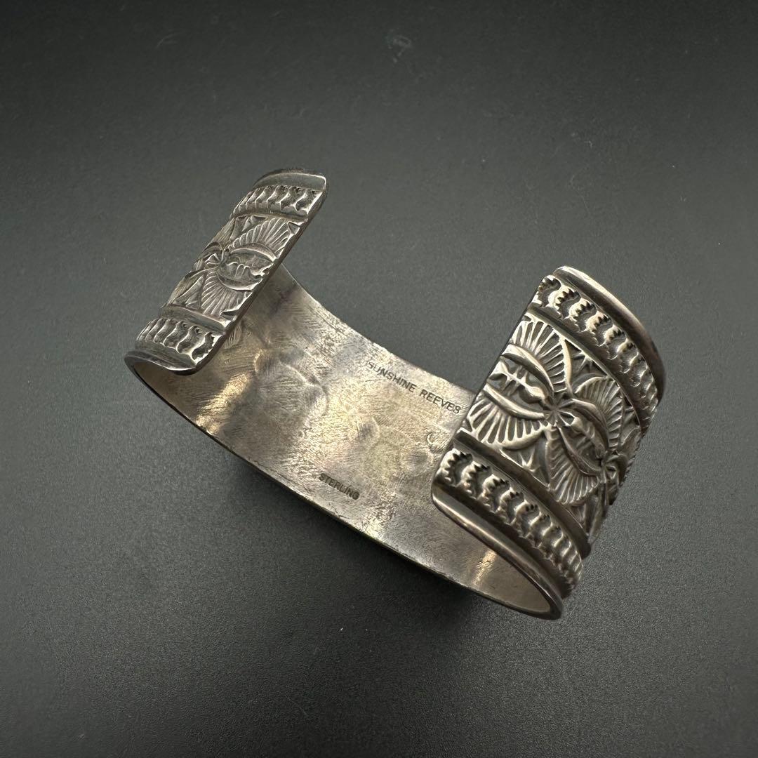 NAVAJO サンシャインリーブス スタンプワーク　ターコイズ　バングル