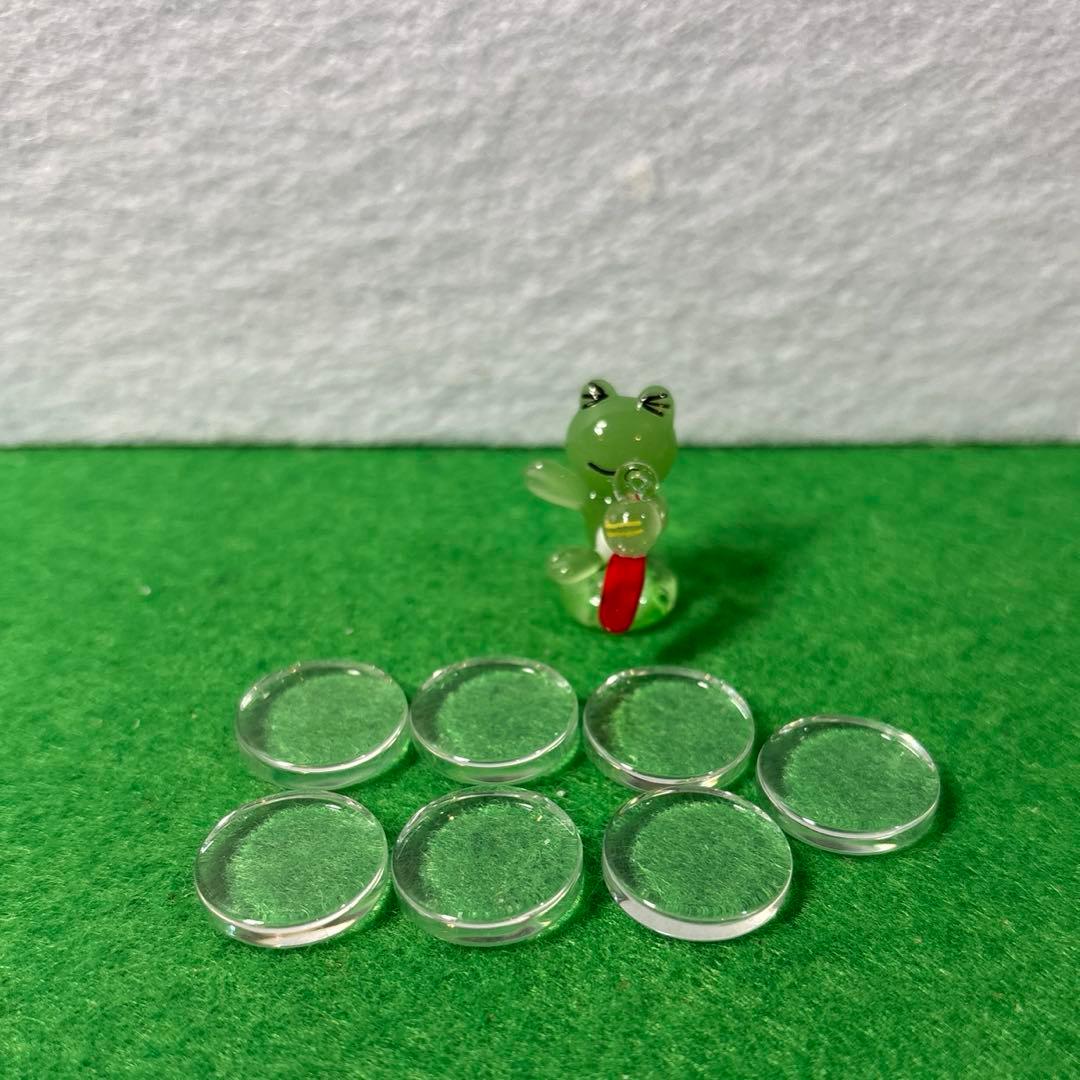 かえる　ガラス細工　ミニチュア