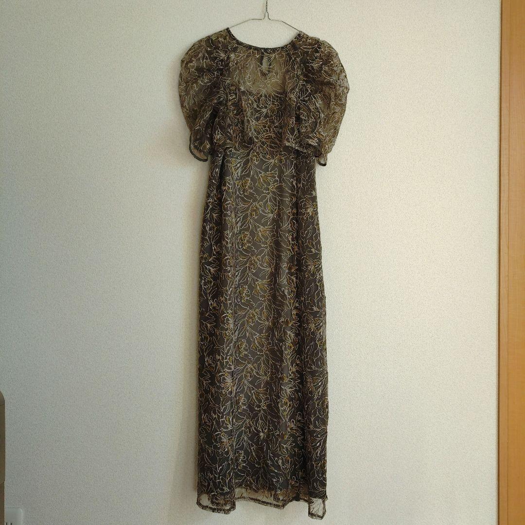 【etoll.】刺繍レースレイヤードドレス 結婚式 オケージョン