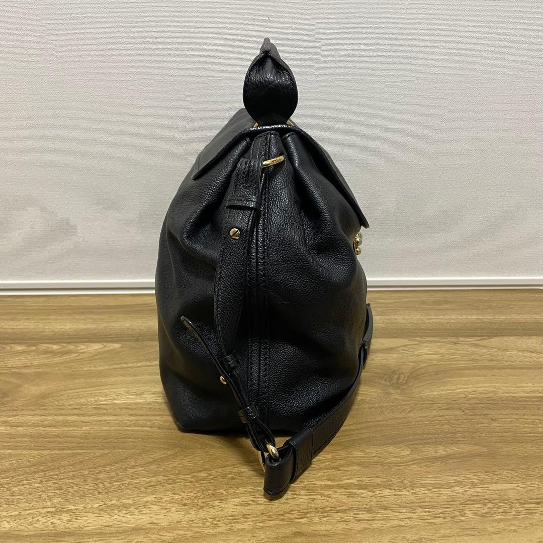 《美品》Chloe（クロエ） レザー ショルダーバッグ ブラック 黒