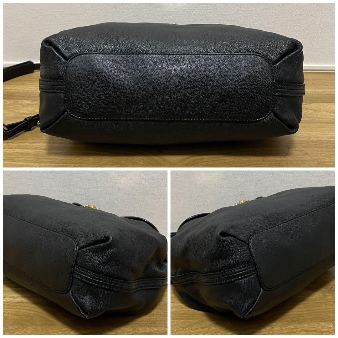 《美品》Chloe（クロエ） レザー ショルダーバッグ ブラック 黒