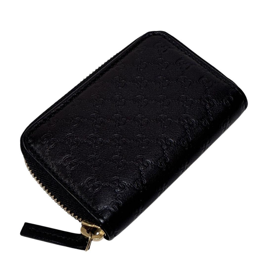 【美品】GUCCI グッチ 6連キーケース マイクログッチシマ 鍵 カード 黒