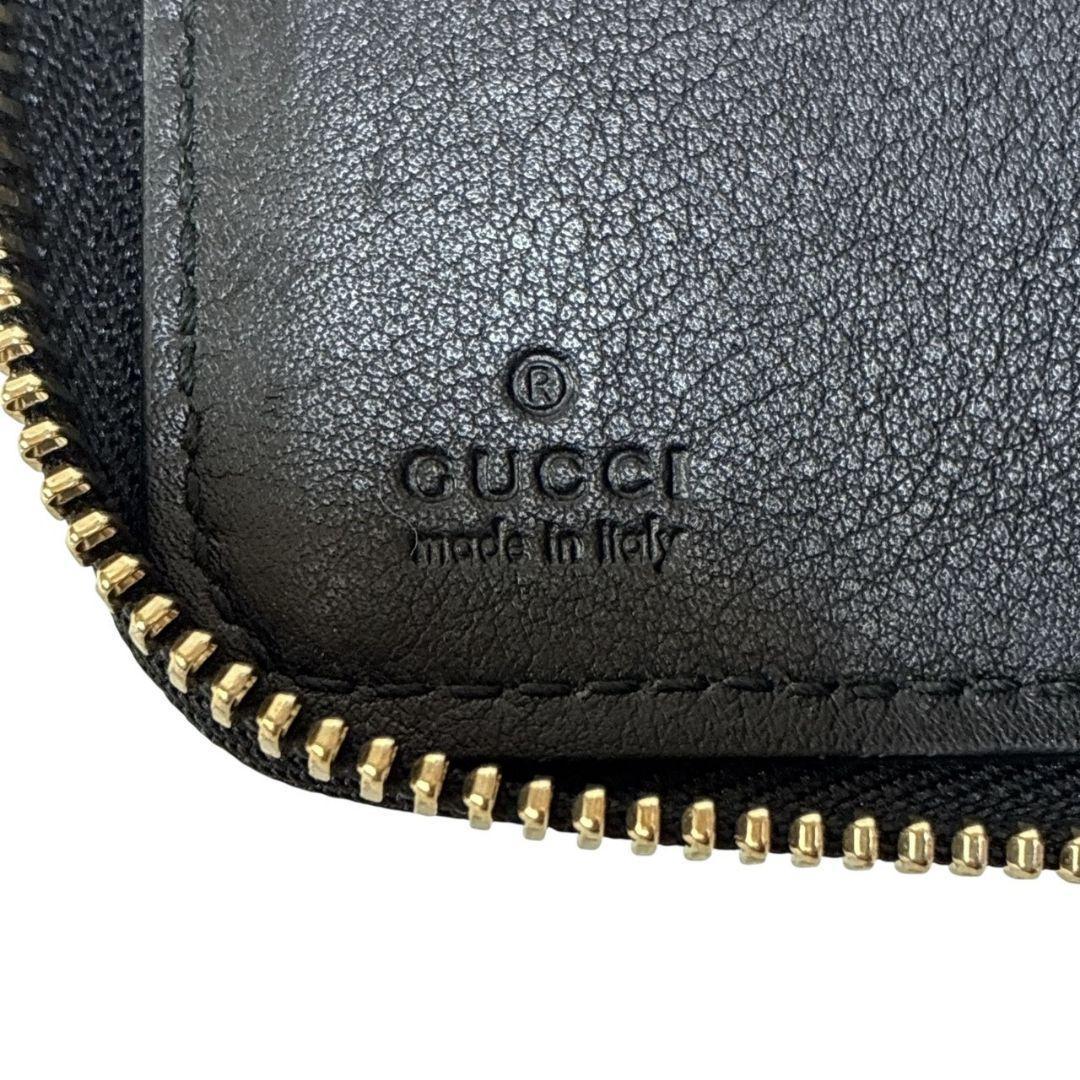【美品】GUCCI グッチ 6連キーケース マイクログッチシマ 鍵 カード 黒