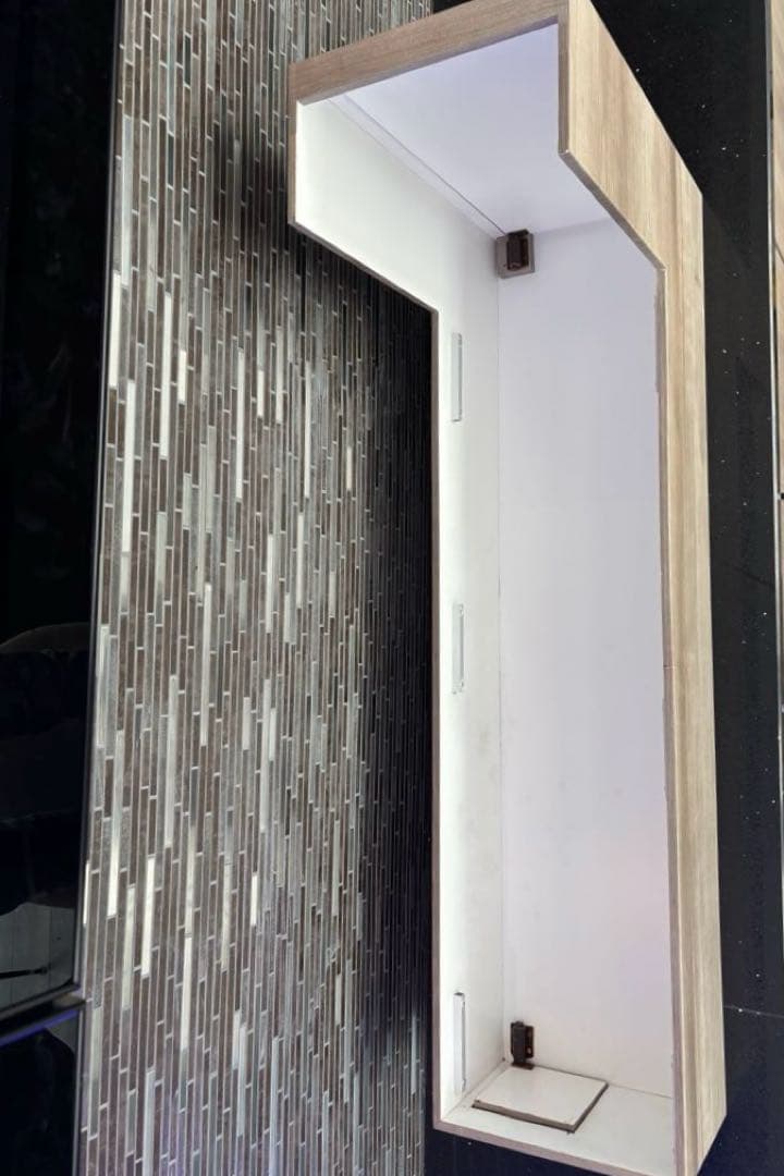 90㎝水槽　スリム水槽　オーダーメイド フード付　海水魚水槽　珊瑚　LEDセット