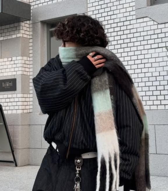 ストライプ　ジャケット