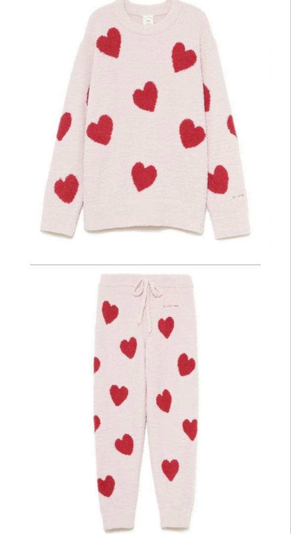 【新品】gelatopique ジェラートピケ　ハートルームウェア　上下セット