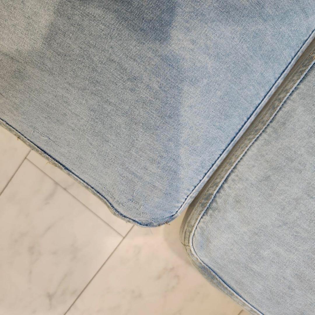 unico ウニコ SWELLA スウェラ デニム地 ベンチソファ　オットマン