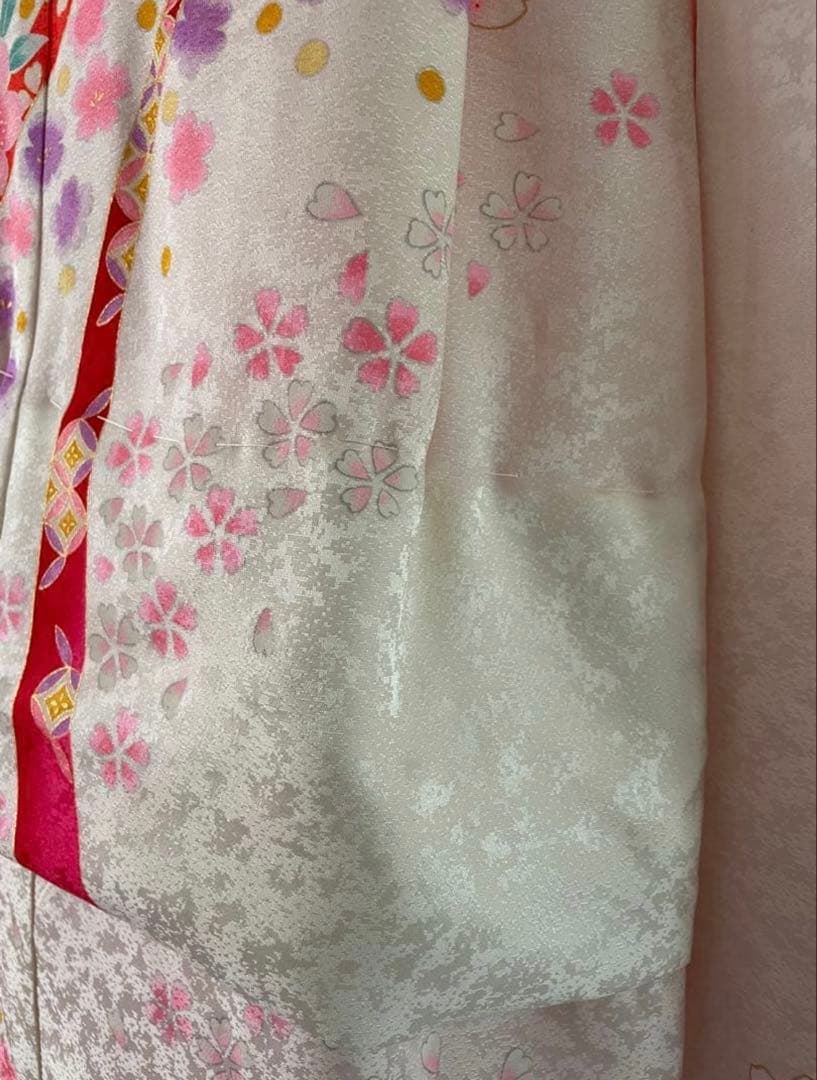 七五三　7歳　正絹お着物・帯セット