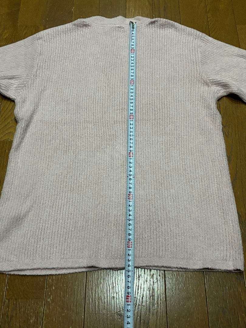 ジェラートピケ　カーディガンとズボンのセットアップ　薄いピンク