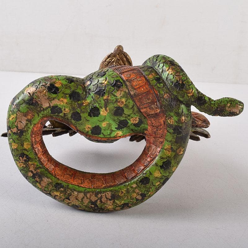 仏教美術　古銅鍍金彩色　彩繪描金嵌寶石　チベット仏　仏像　置物　V　8118