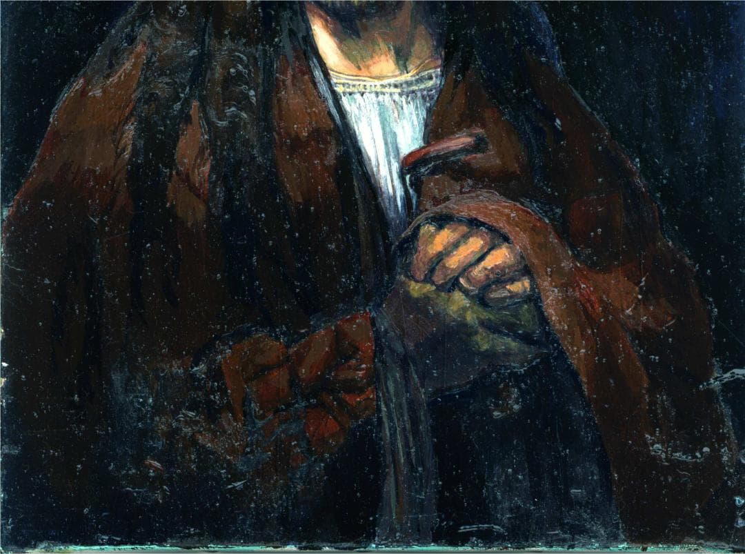 イエス・キリストの肖像画（油彩F4号333✖️242㎜）額装なし