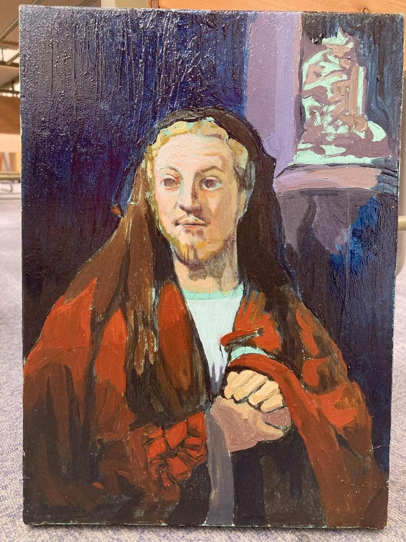 イエス・キリストの肖像画（油彩F4号333✖️242㎜）額装なし