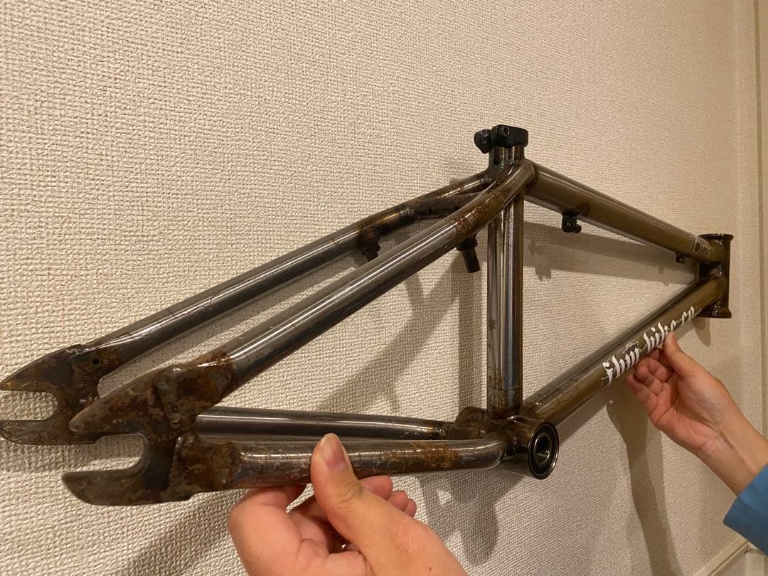BMX 希少品 FBM Bike Co. BMXフレーム クリア クロモリレア