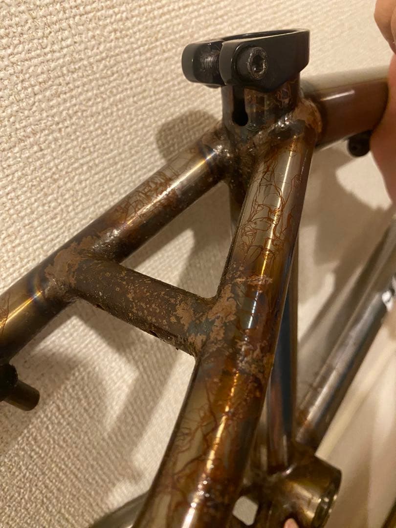 BMX 希少品 FBM Bike Co. BMXフレーム クリア クロモリレア