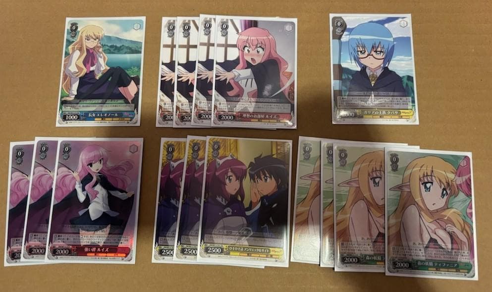 WS　ヴァイスシュバルツ　ゼロの使い魔　8扉　ルイズ軸　デッキ