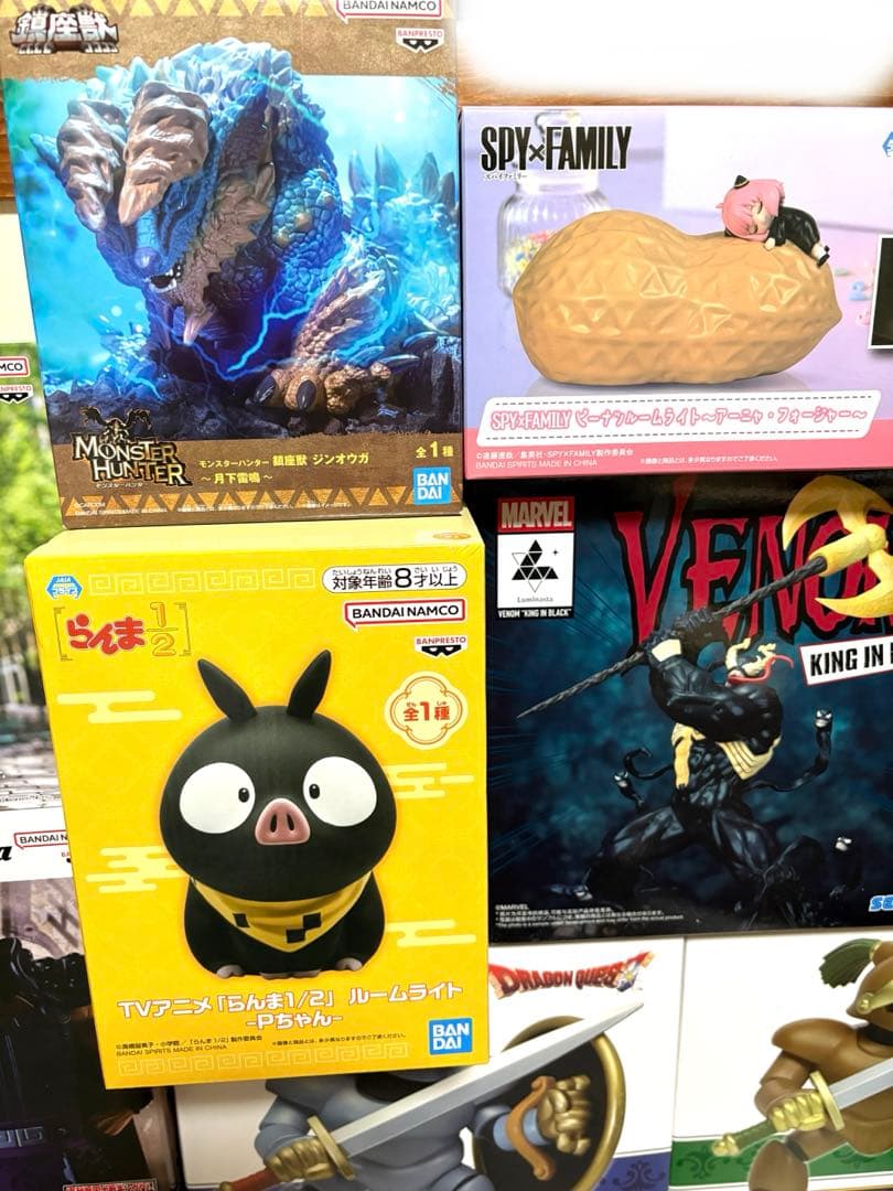 ドラゴンクエスト ガンダムスピーカー らんまルームライト他 フィギュア17点