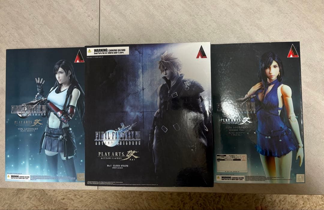 プレイアーツ改 ファイナルファンタジーVII フィギュア3体セット