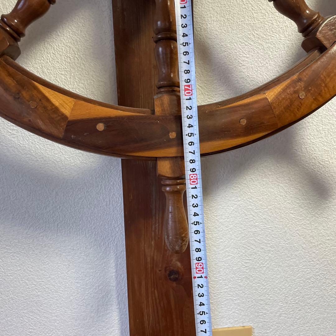木製 舵輪 直径90cm ラット