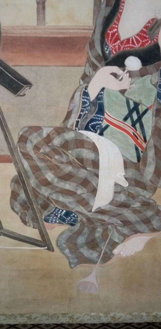 竹久夢二掛け軸(大きい）模写