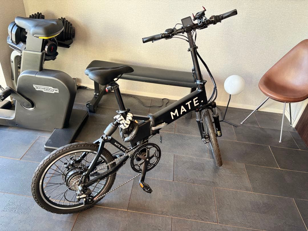 MATE CITY 走行距離12.5Km 電動アシスト自転車 ブラック