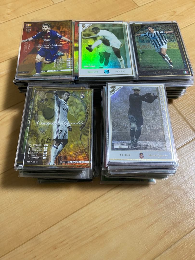 wccf 綺羅500枚 セット ロナウド メッシ バッジョ ペレ