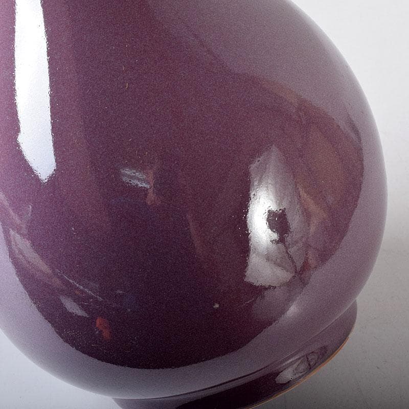 中国　宋代　鈞窯　丁香紫釉　蒜口瓶　M 7640C