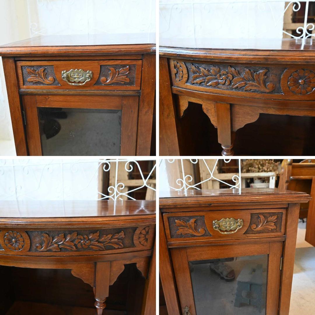 浅*郎様 L3612-91 英国アンティーク マホガニー サイドボード 飾り棚