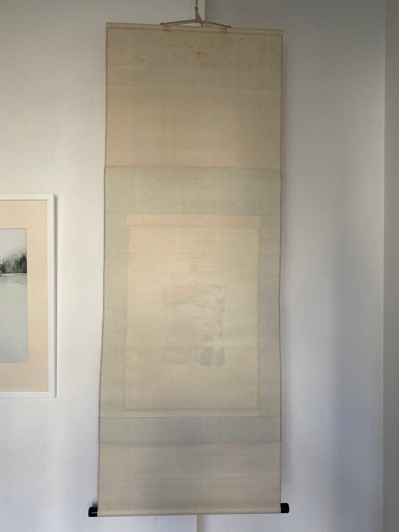 南画　碇南嶺 南嶺　雛　立雛　縁起物　雛人形　掛軸