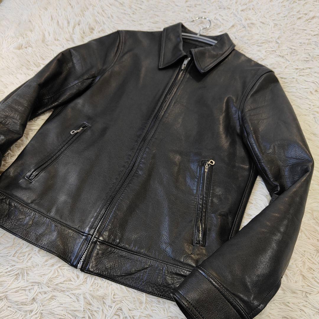 美品　牛革　ワコマリア GUILTY PARTIES ライダース ブラック