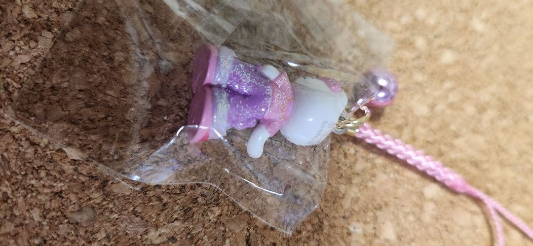 ハローキティ 根付 ストラップ KITTY&MIMMY キティ根付 脚長