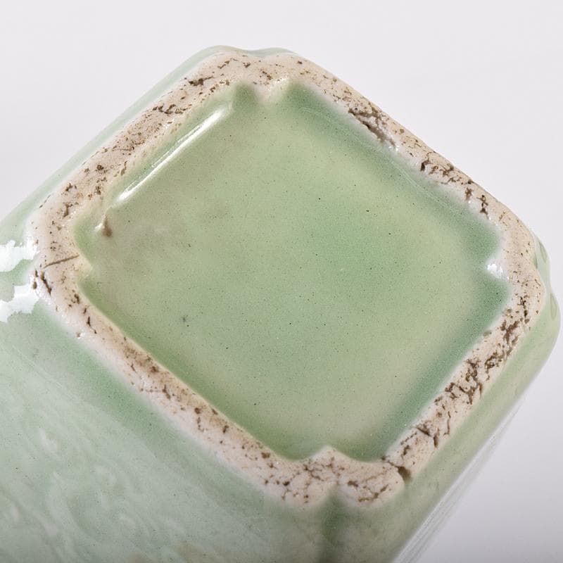 和食器　瀬戸焼　古瀬戸　楼閣山水文　猪口　二十人前　時代箱付　V　R8205B