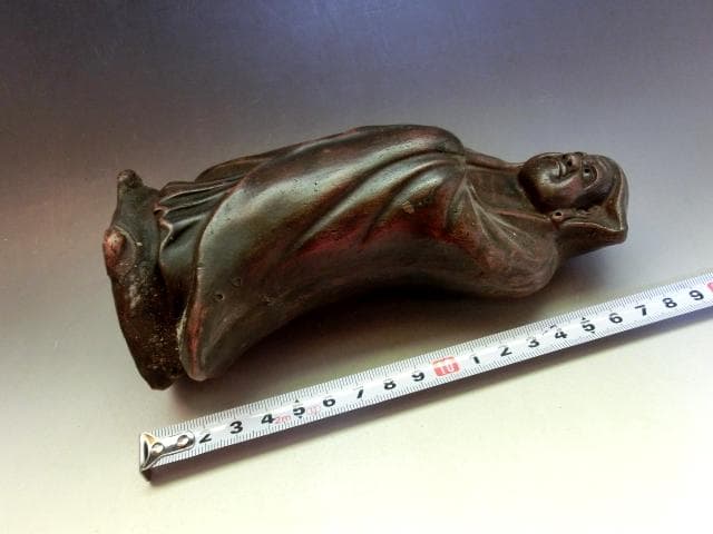 置物■古い備前焼の達磨 だるま 備前 オブジェ 古美術 時代物 骨董品■