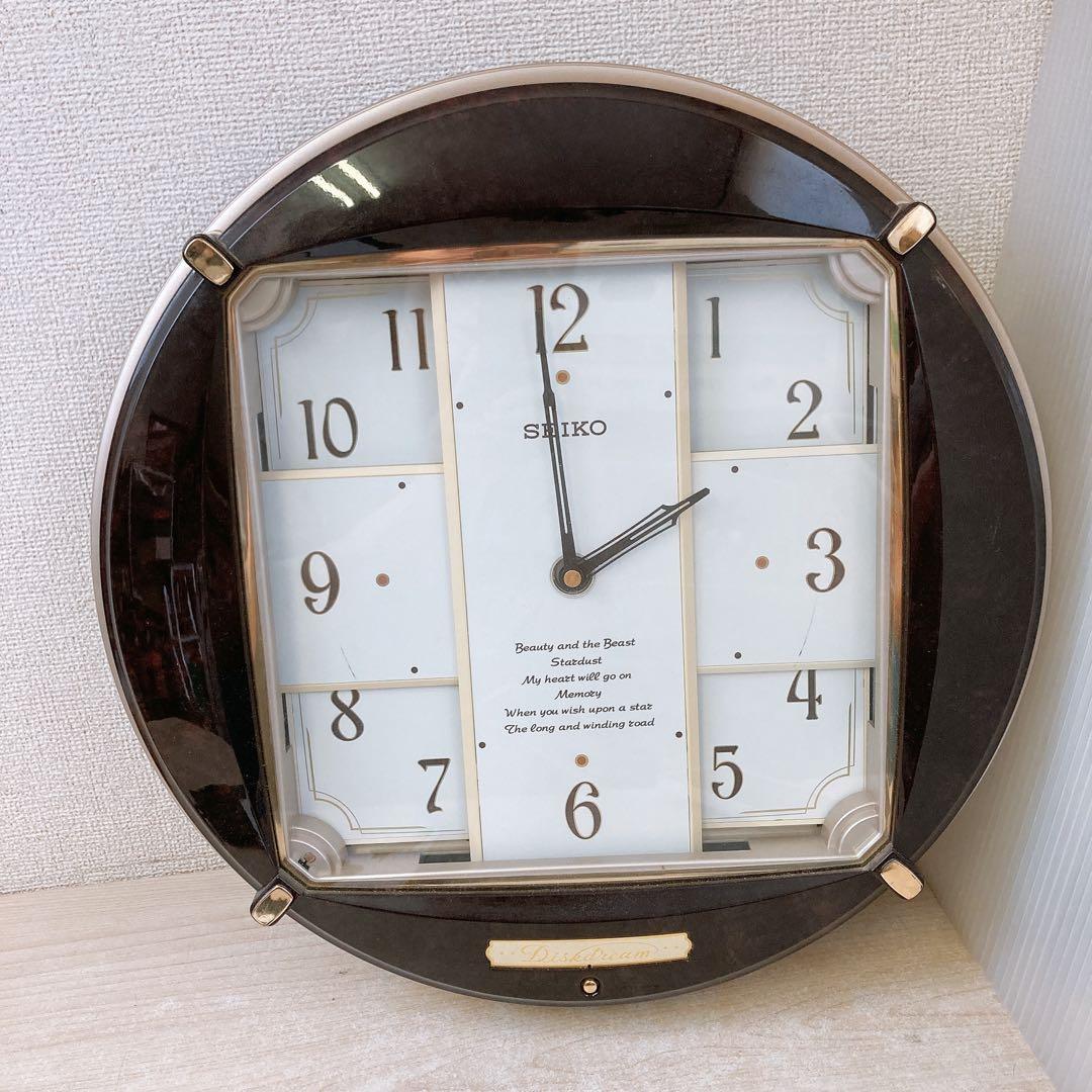 セイコー からくり時計 RE544B メロディ 美女と野獣 SEIKO 中古品