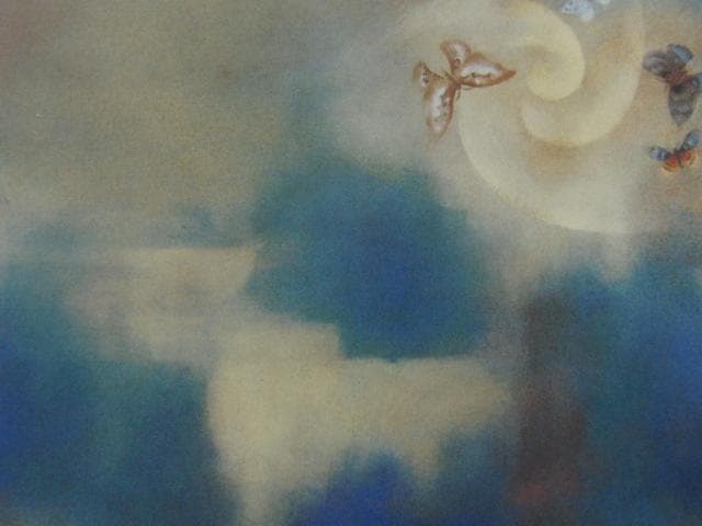 工藤甲人、【孤独なる蟹】、希少な額装用画集より、新品額装付、状態良好