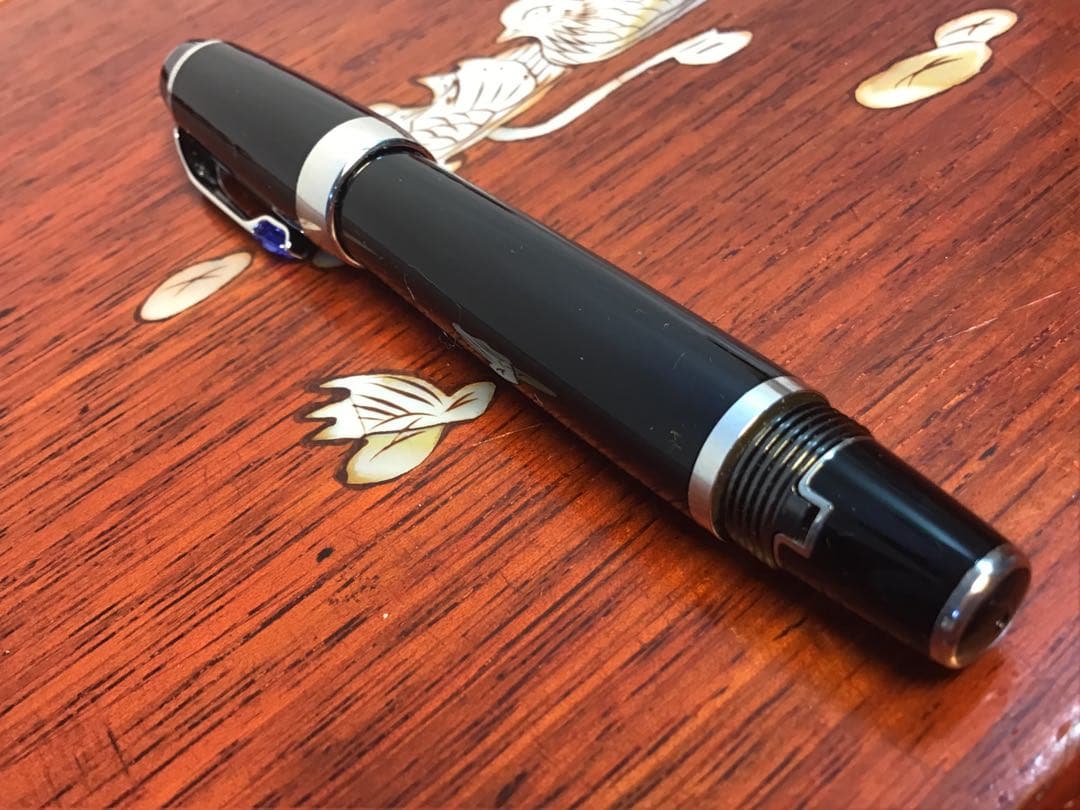 美品 ‼️Montblanc モンブラン ボエム ブルー 万年筆 ペン先14K