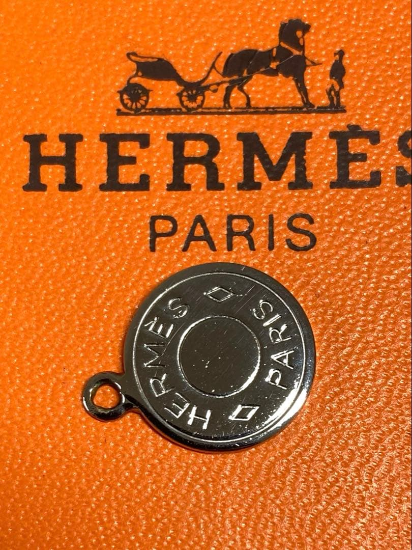良品　HERMES エルメス　セリエ　ペンダントトップ　シルバー　箱付き