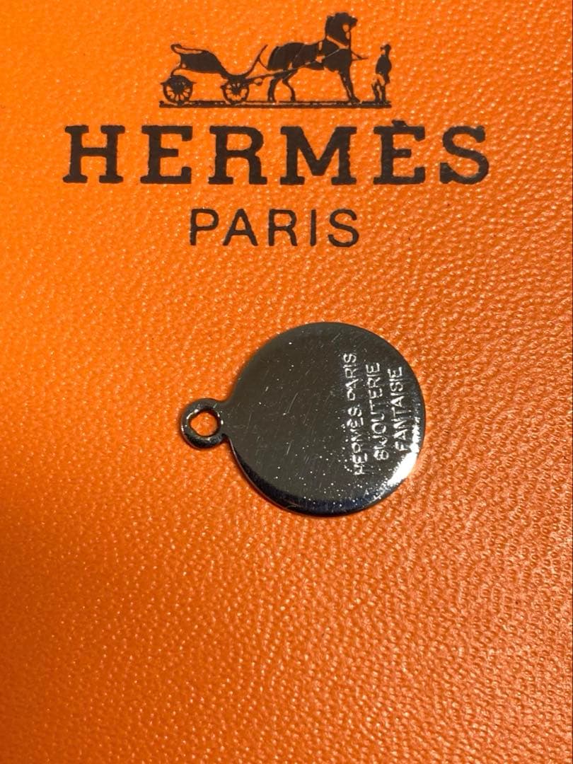 良品　HERMES エルメス　セリエ　ペンダントトップ　シルバー　箱付き