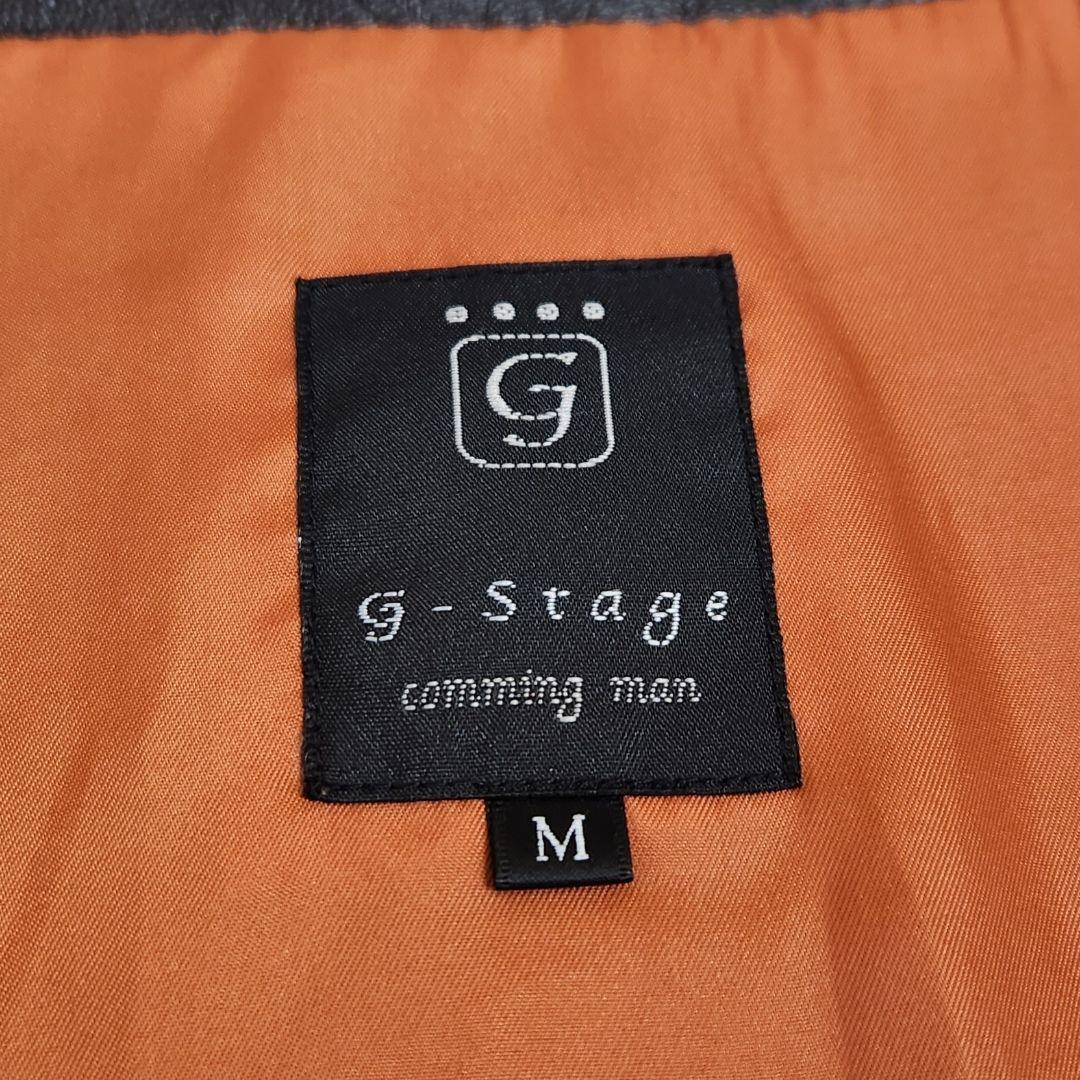 【本革】g-stage 羊革 レザー シングル ライダースジャケット